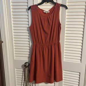 Loft salmon dress size medium